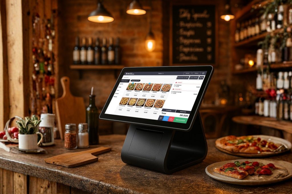 Caisse connectée avec commande en click and collect